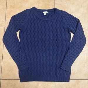 Old Navy Navy Cable Knit Sweater